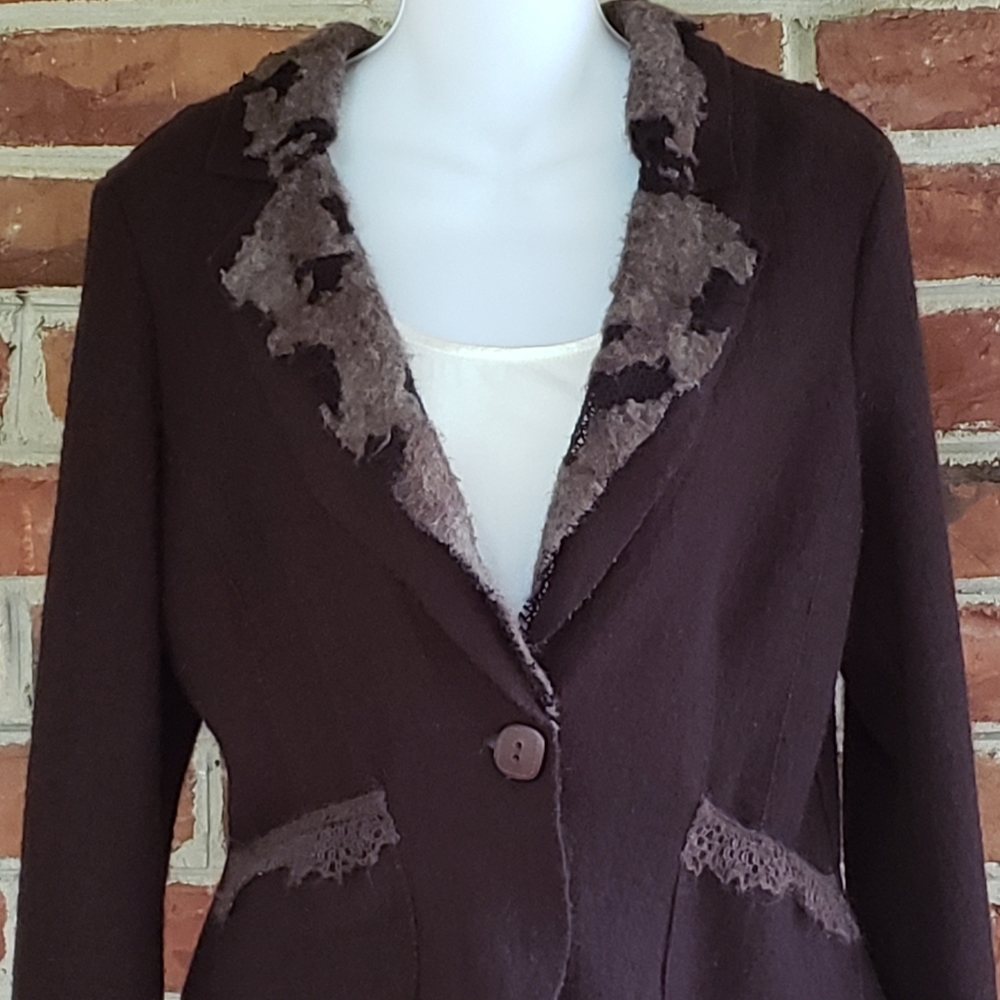 Report Collection Animal Print Wool Jacket S